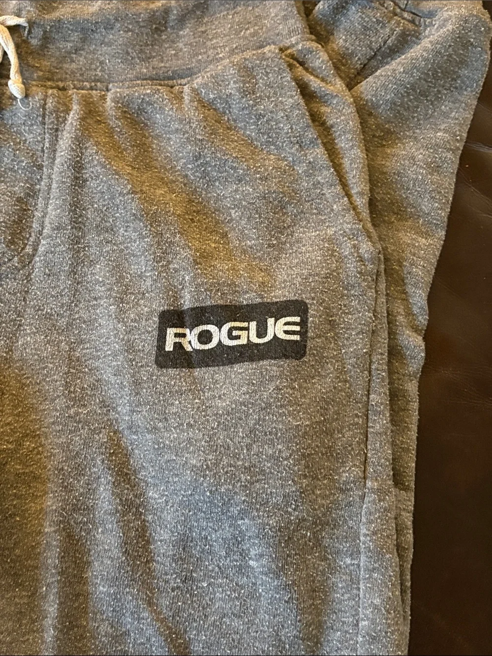 Rogue Heather Gray joggers with Drawstring and pockets